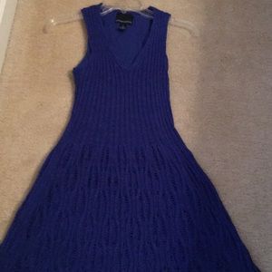 Knit dress royal blue